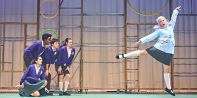 The cast of The Boy at the Back of the Class on stage. Photo by Manuel Harlan